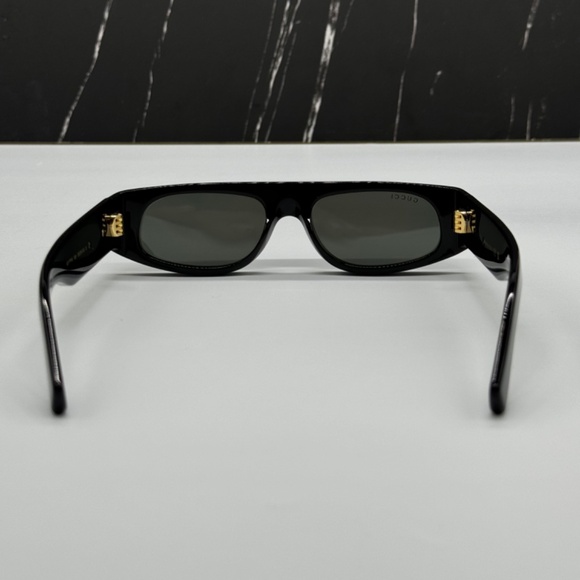 NEW GG1771S 001 GUCCI BLACK GREY GEOMETRIC WOMEN GUCCI SUNGLASSES - Picture 9 of 14